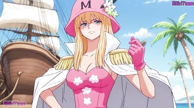 OnePiece Hentai Anime - Big Tits Kujaku Blow Job Hentai by eextoon