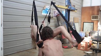 Sex Swing Practice In The Gym | Cumwalk Home