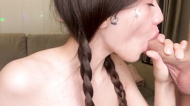 fucked my neighbor so hard and filled her sperm container