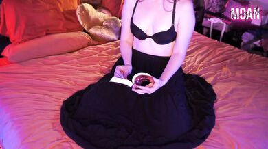 What's Under Her Skirt? Remote Controlled Vibrator Orgasm Given to Goth Girl