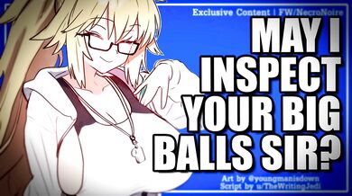 The COURTSIDE BALL GIRL Inspects Your Balls for "QUALITY ASSURANCE" [Ball Sniffing] [Blowjob] [Deepthroat] [Size Praise] [Throatpie] [Erotic ASMR RP]