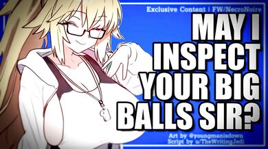 The COURTSIDE BALL GIRL Inspects Your Balls for "QUALITY ASSURANCE" [Ball Sniffing] [Blowjob] [Deepthroat] [Size Praise] [Throatpie] [Erotic ASMR RP]