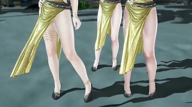 Dead or Alive Xtreme Venus Vacation Tamaki Shandy and Elise Soiree Dore Dress Nude Mod Fanservice Appreciation