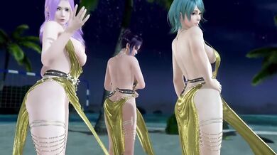 Dead or Alive Xtreme Venus Vacation Tamaki Shandy and Elise Soiree Dore Dress Nude Mod Fanservice Appreciation