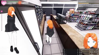 exhibitionism generates her pleasure in public places. 3D Hentai Game. part 2