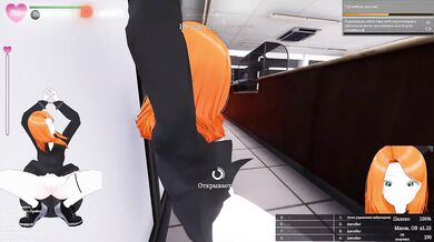 exhibitionism generates her pleasure in public places. 3D Hentai Game. part 2
