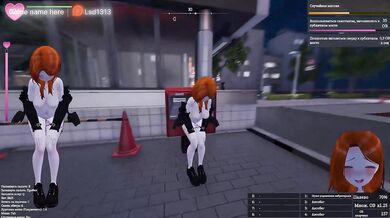 This virgin loves to undress in public and she got caught. 3D Hentai Game. part 2