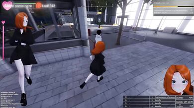 This virgin loves to undress in public and she got caught. 3D Hentai Game. part 2