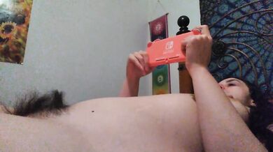 Listening to High Energy DJ PinkMoonLust Music while being a Naked and Hairy Onlyfans Girl