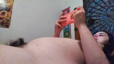 Listening to High Energy DJ PinkMoonLust Music while being a Naked and Hairy Onlyfans Girl
