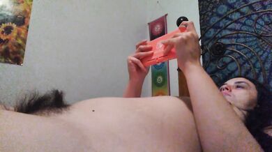 Listening to High Energy DJ PinkMoonLust Music while being a Naked and Hairy Onlyfans Girl