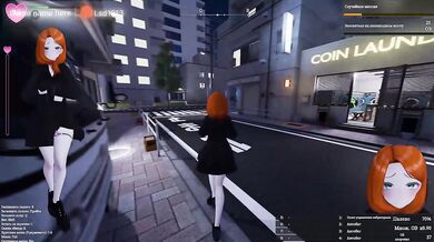 This virgin loves to undress in public and she got caught. 3D Hentai Game