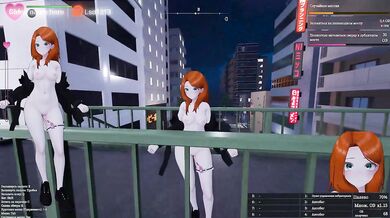 This virgin loves to undress in public and she got caught. 3D Hentai Game