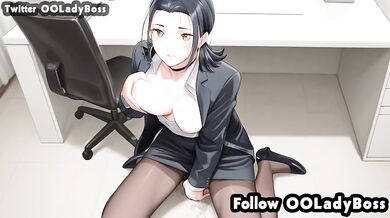 Yuka Okkotsu blow job for her boss hentai from Jujutsu Kaisen Modulo by ooladyboss
