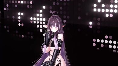 Kitsch MMD | Elf VTuber Nude Strip Dance
