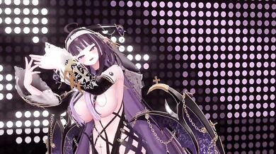 Kitsch MMD | Elf VTuber Nude Strip Dance