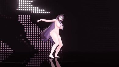 Kitsch MMD | Elf VTuber Nude Strip Dance