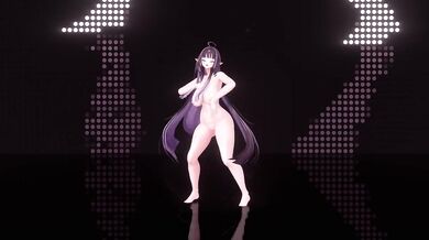 Kitsch MMD | Elf VTuber Nude Strip Dance