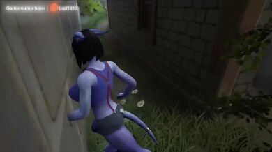 A huge tauren cock stretches a draenei girl's pussy in public. World Of Warcraft