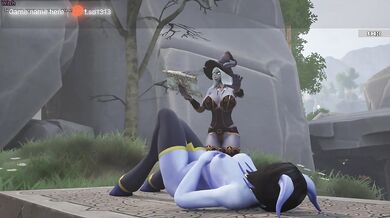 The demoness fucked the witch girl and filled her tank with mana. WOW 3D