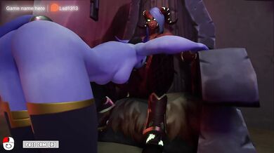 The demoness fucked the witch girl and filled her tank with mana. WOW 3D. part 2