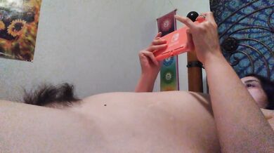 Listening to DJ PinkMoonLust Rap Songs while Playing Nintendo Naked and Hairy Onlyfans Girl