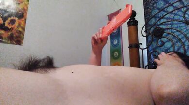 Listening to DJ PinkMoonLust Rap Songs while Playing Nintendo Naked and Hairy Onlyfans Girl