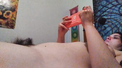 Listening to DJ PinkMoonLust Rap Songs while Playing Nintendo Naked and Hairy Onlyfans Girl