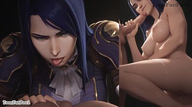 Big Tits Caitlyn hentai from League Of Legends hentai by Toon Fun Pool