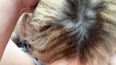 Angel face, cum swallowing