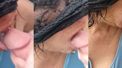 Slow Motion: Friend's Huge Load in My Wife's Mouth