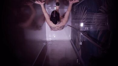 The plumber secretly installed a camera in the shower