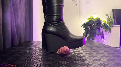 Crushing Your Eggs in My Akira Wedge Boots