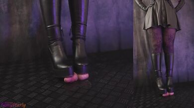 Crushing Your Eggs in My Akira Wedge Boots