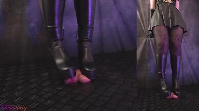 Crushing Your Eggs in My Akira Wedge Boots