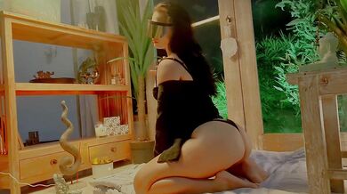 She meditated, but instead of enlightenment, she got a dick in her mouth.