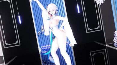 Super white silk camisole, shimmering big rabbit, fabric EEVEE