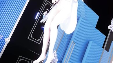 Super white silk camisole, shimmering big rabbit, fabric EEVEE