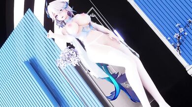 Super white silk camisole, shimmering big rabbit, fabric EEVEE
