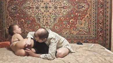 Man fuck beautiful Russian girl anal dildo homemade amateur