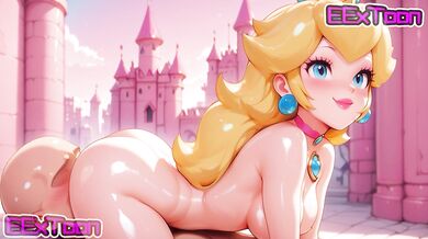 Mario Hentai Anime - Big Tits Princess Peach Blow Job Hentai by eextoon
