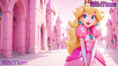 Mario Hentai Anime - Big Tits Princess Peach Blow Job Hentai by eextoon