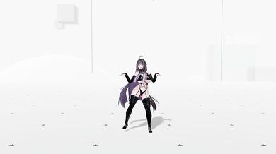 Thicc Elf VTuber Strip Dances Queencard Until Naked | Hentai MMD