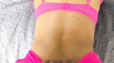 POV: Deepthroat Blowjob in Pink Lingerie → Hard Doggy Style → Cum on Tits (Amateur Home Sex)