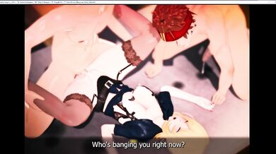 STEP sister moans like a wild animal on stepbrother's cock while her useless cuckold husband watches[eng sub