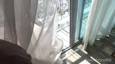 This maid forgot that she left the door open and I HAD to teach her a lesson