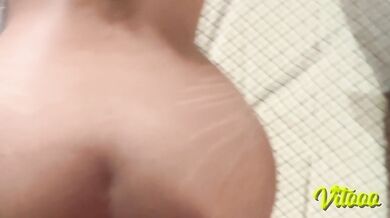 My submissive girlfriend has a big ass - she likes semen in her ass