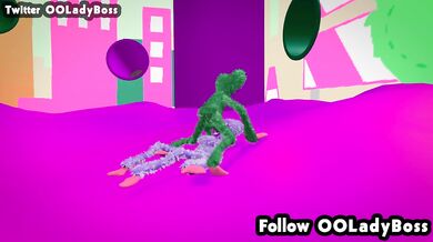 Poppy Playtime 3d hentai animtion - Huggy Wuggy blow job for green huggy