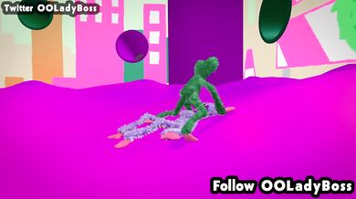 Poppy Playtime 3d hentai animtion - Huggy Wuggy blow job for green huggy