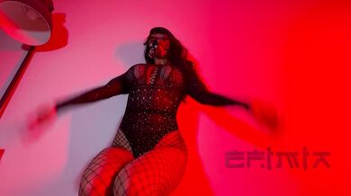 Big-tits Asian Cyberpunk Stripper in Fishnet